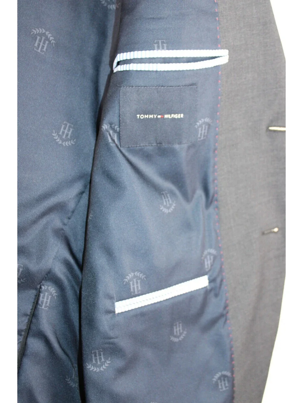 Tommy Hilfiger Men's Gray 2-Piece Suit – Size 36x30 – Excellent Condition